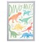 12" x 16" Dino-Mite Framed Wall Art, Contemporary Home Décor for Baby or Child's Room, Glass Facing and Hanging Hardware Included